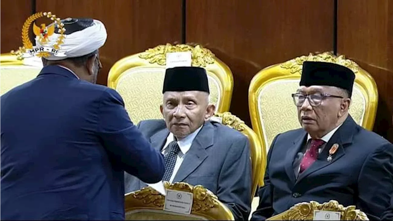 Momen Amien Rais Hadiri Pelantikan Prabowo-Gibran Jadi Presiden dan Wapres RI di Gedung MPR