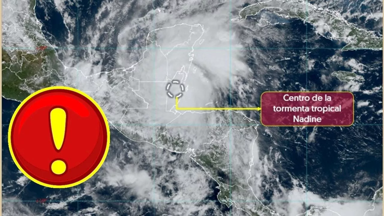 Tormenta Tropical 'Nadine' Impacta Cerca de Belice