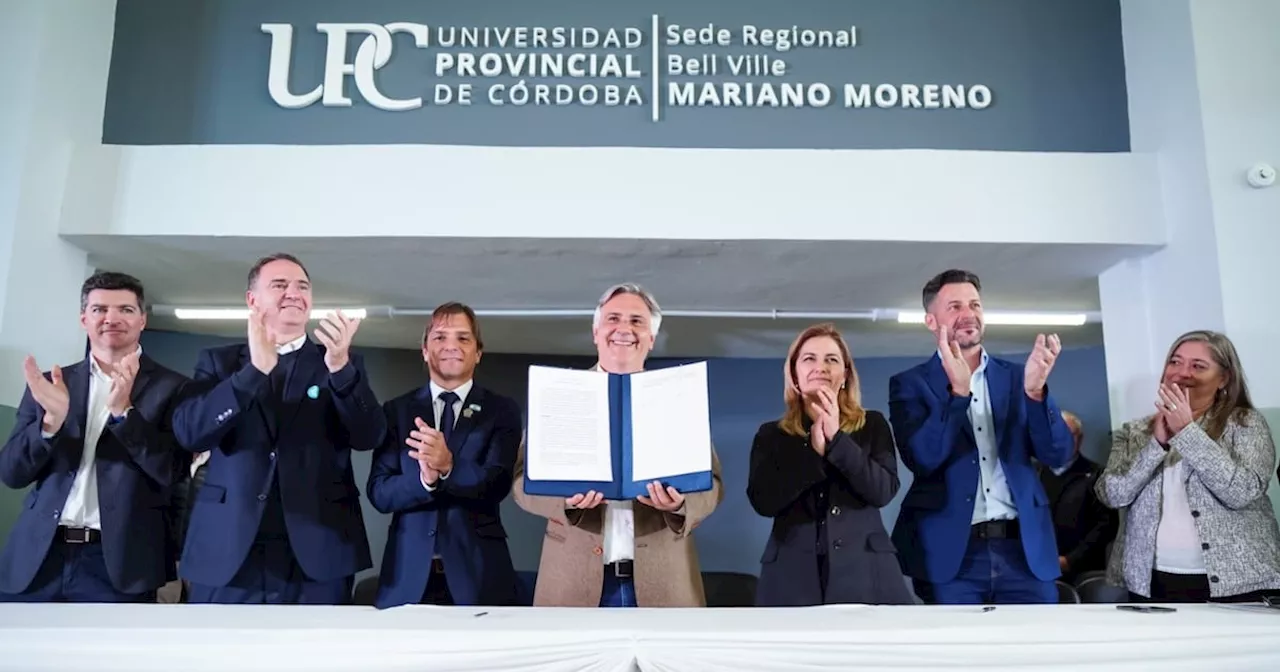 Llaryora potencia el relanzamiento de la Universidad Provincial y se diferencia de Milei