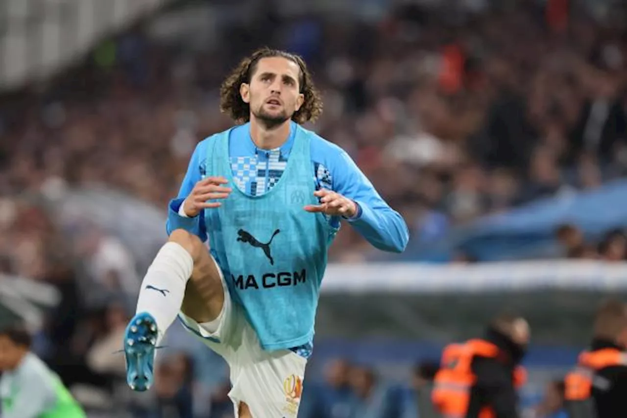 Adrien Rabiot bien titulaire avec l'OM à Montpellier en Ligue 1