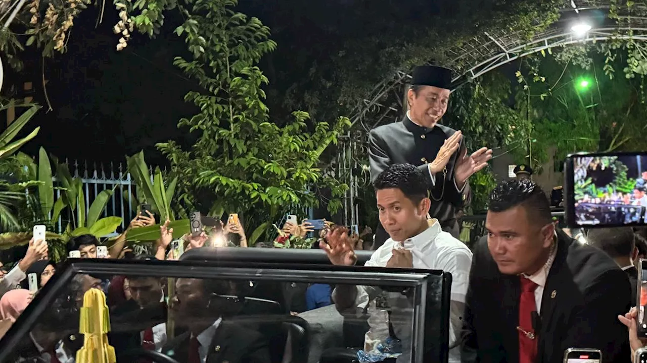 Jokowi Kembali ke Rumah Pribadinya di Solo, Jalanan Macet Terhalang Kerumunan Warga