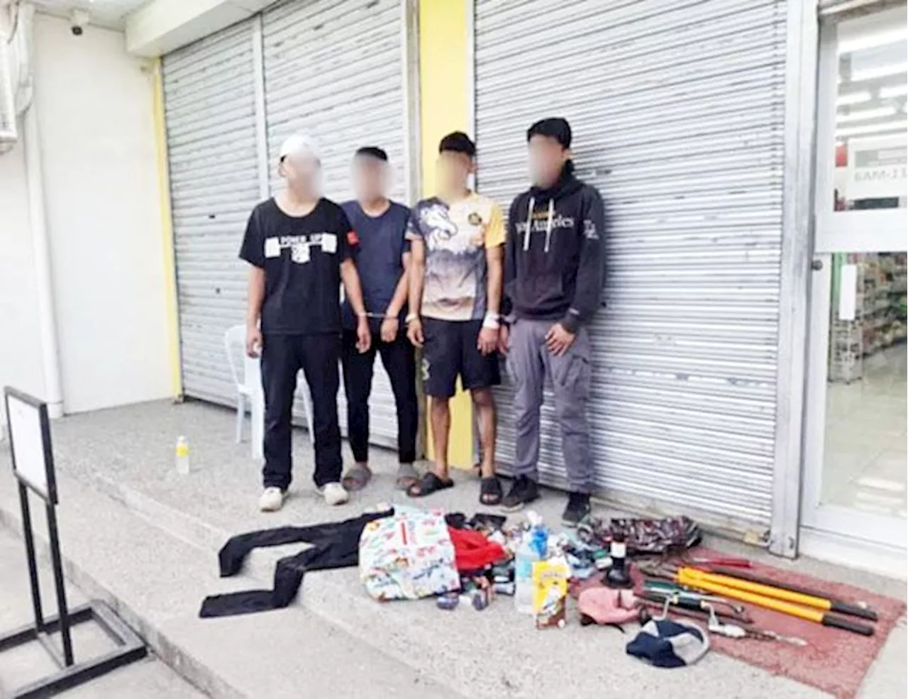 Cops collar 4 convenience store robbery suspects in Pampanga