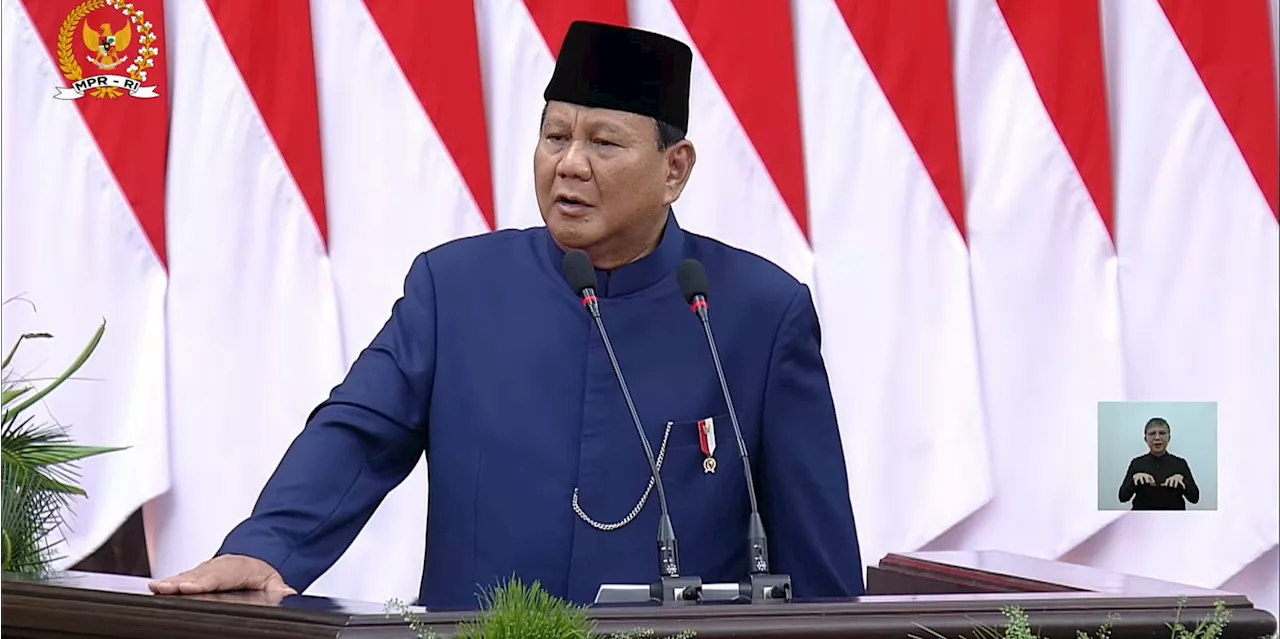 Pidato Prabowo Saat Pelantikan: Kita Antipenjajahan, Kita Dukung Kemerdekaan Rakyat Palestina