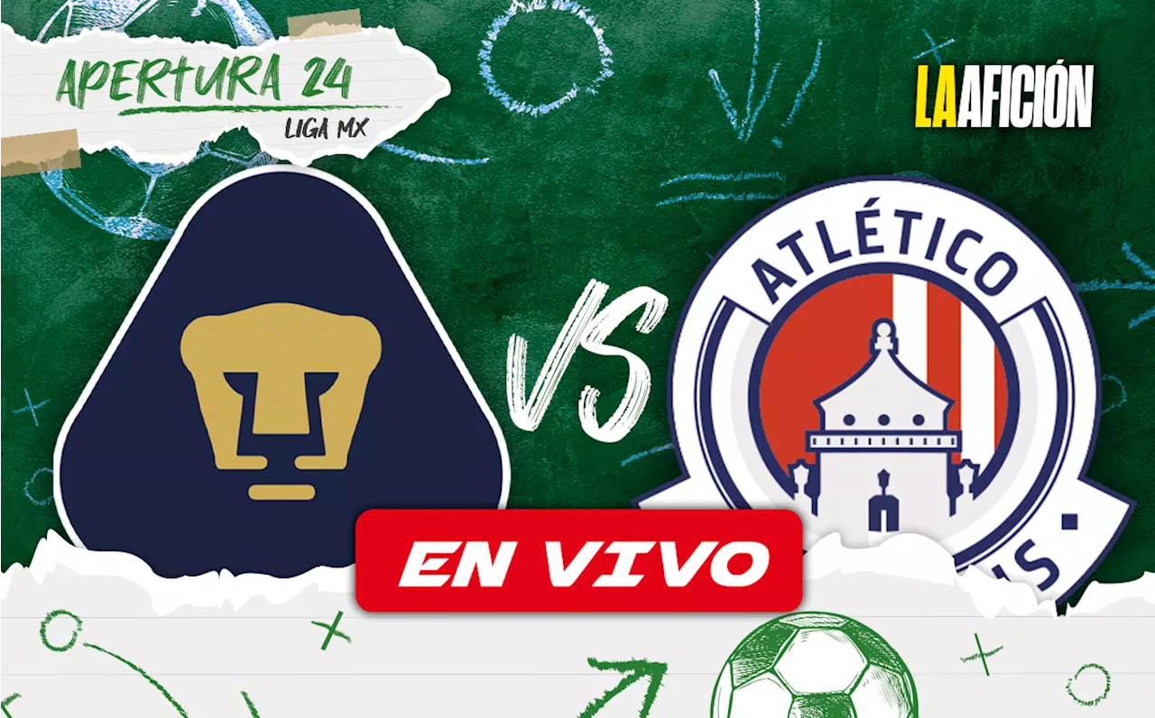 Pumas vs Atlético San Luis EN VIVO Partido HOY de la Liga MX 2024 A