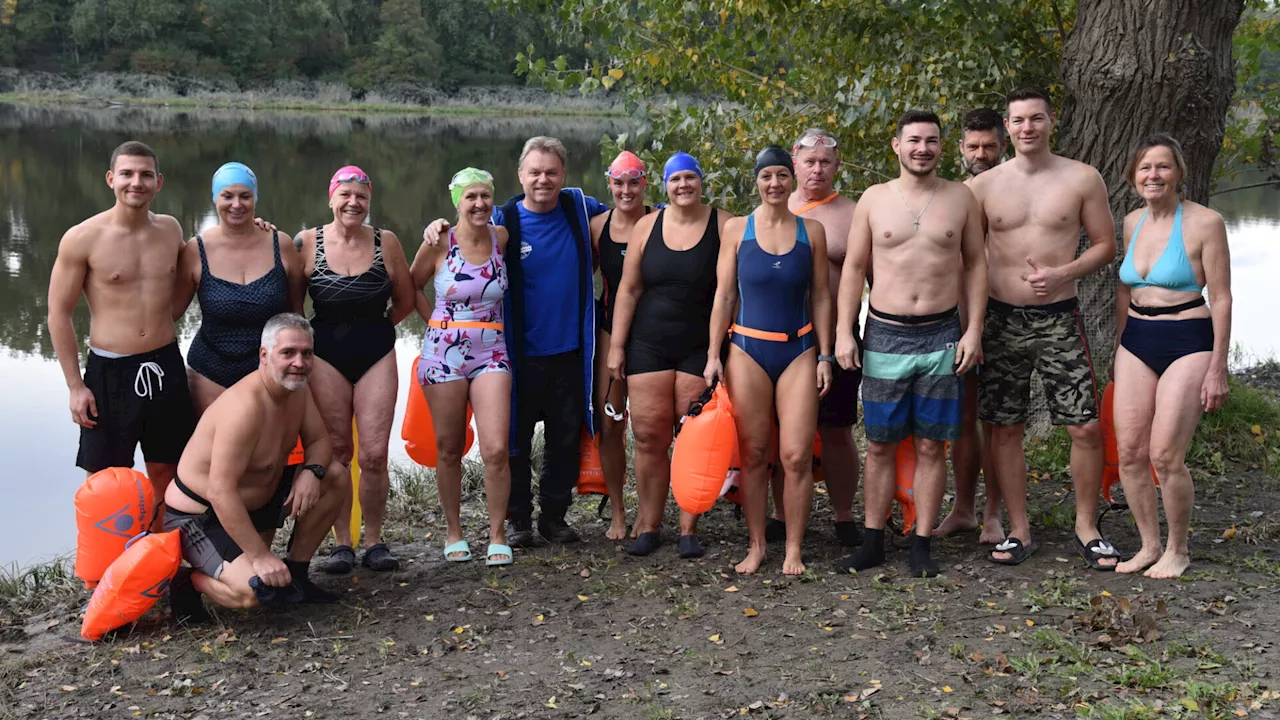 Eisschwimmen in Altenwörth: Hinein ins kalte Nass!