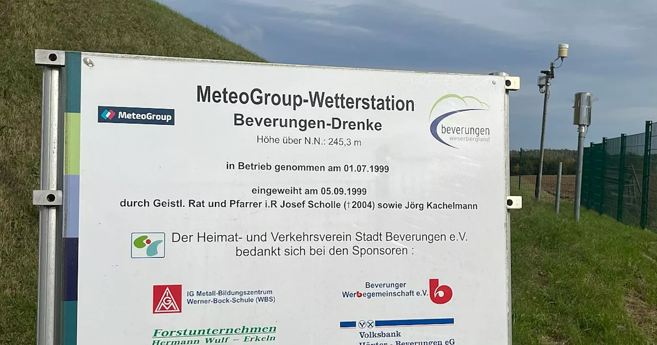 Von Hoch bis Tief: In Beverungen wird seit 25 Jahren das Wetter gemessen