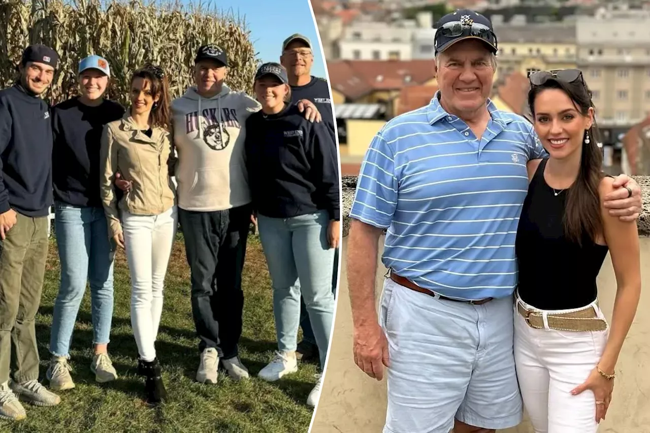 Bill Belichick cozies up to 23-year-old girlfriend Jordon Hudson in new fall photo