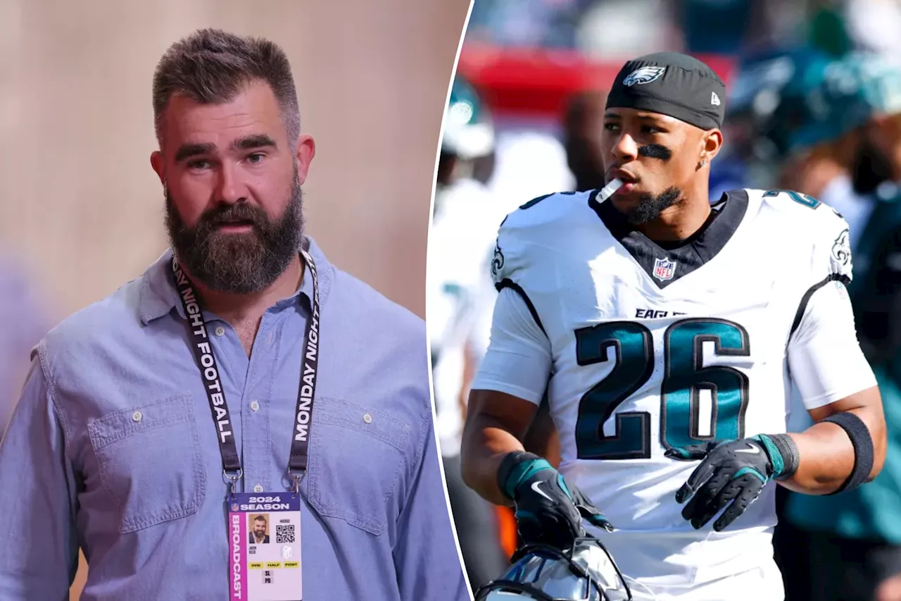 Jason Kelce dumbfounded by Giants fans' Saquon Barkley hate