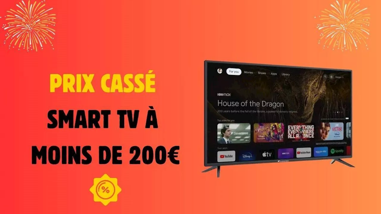 Avis aux amateurs de séries : cette smart TV est à moins de 200 euros chez Cdiscount