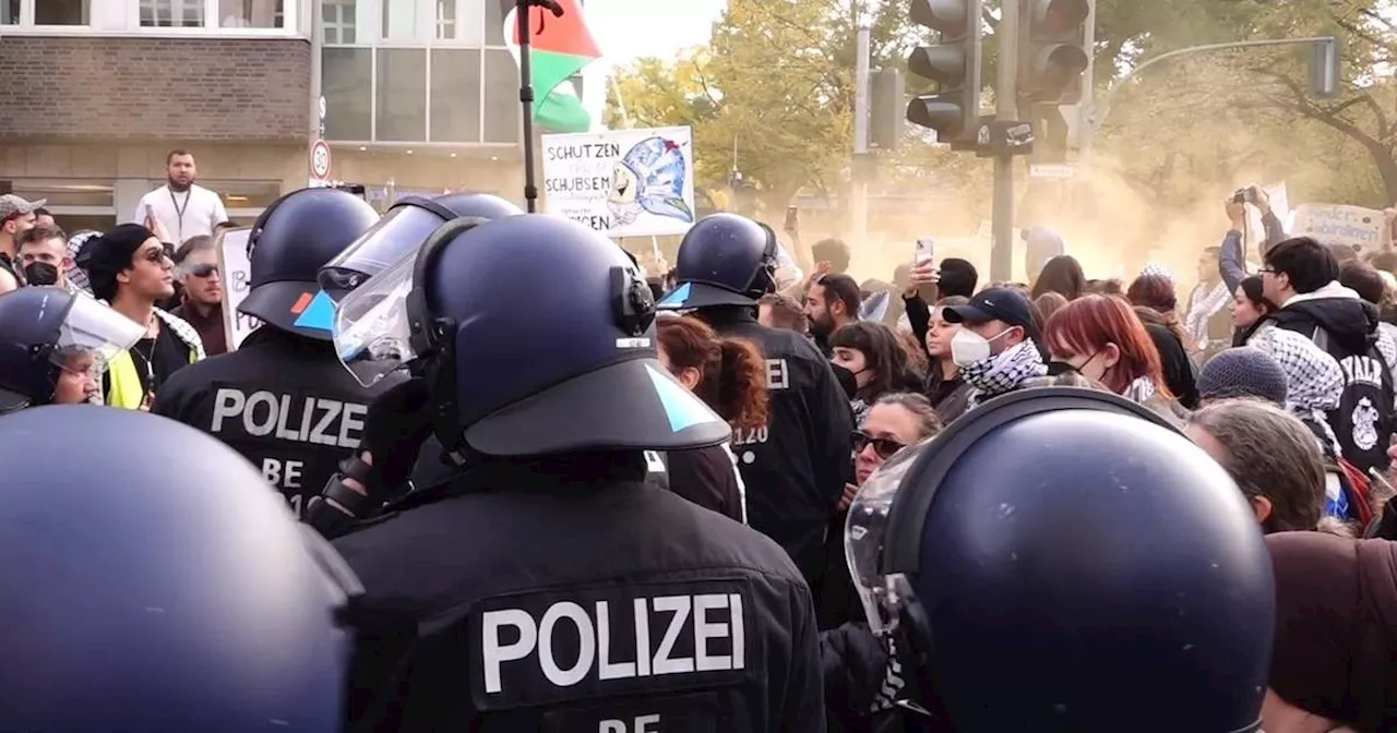 Berlin: 12 Polizisten bei pro-palästinensischer Demo verletzt