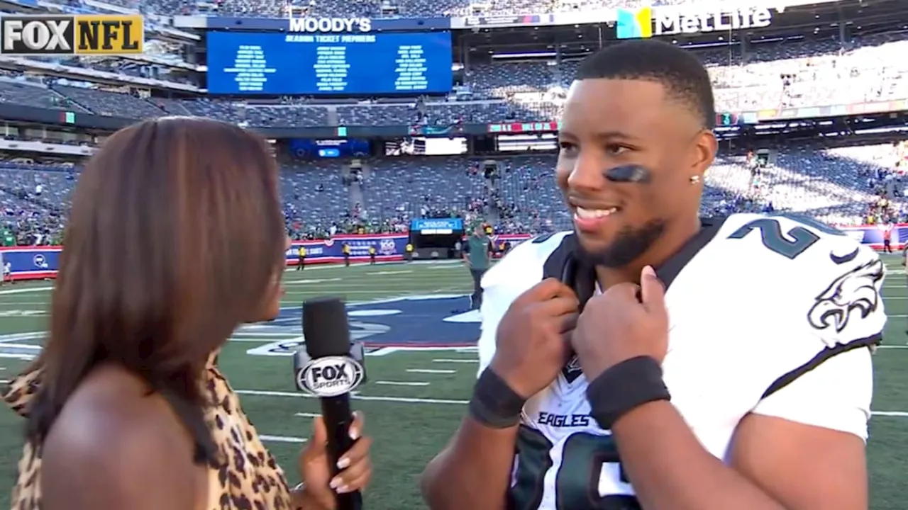 Eagles' Saquon Barkley Had Classy Response to Getting Booed by Giants Fans