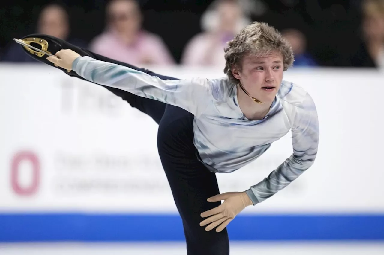 and a backflip - to win his third straight Skate America title