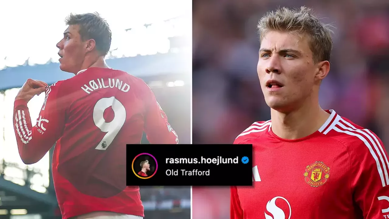 Former Man United player comments on Rasmus Hojlund's Instagram post after goal vs Brentford