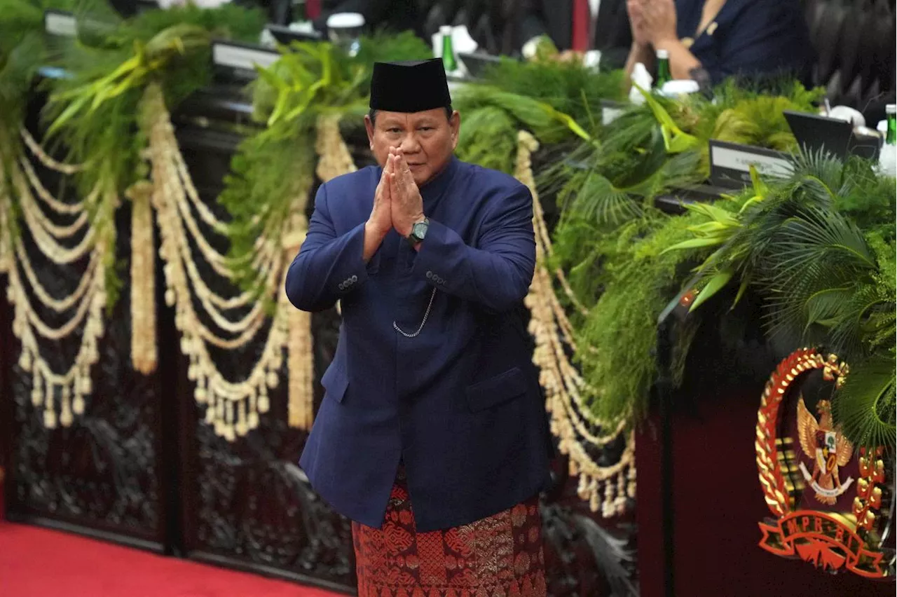 Indonesia swears in Prabowo Subianto as the country's eighth president (in pictures)