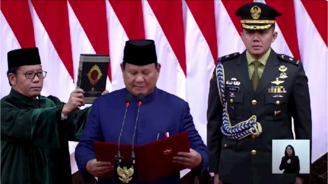 Gagah, Penampilan Mayor Teddy Kawal Prabowo di Pelantikan Presiden dan Wakil Presiden Curi Atensi