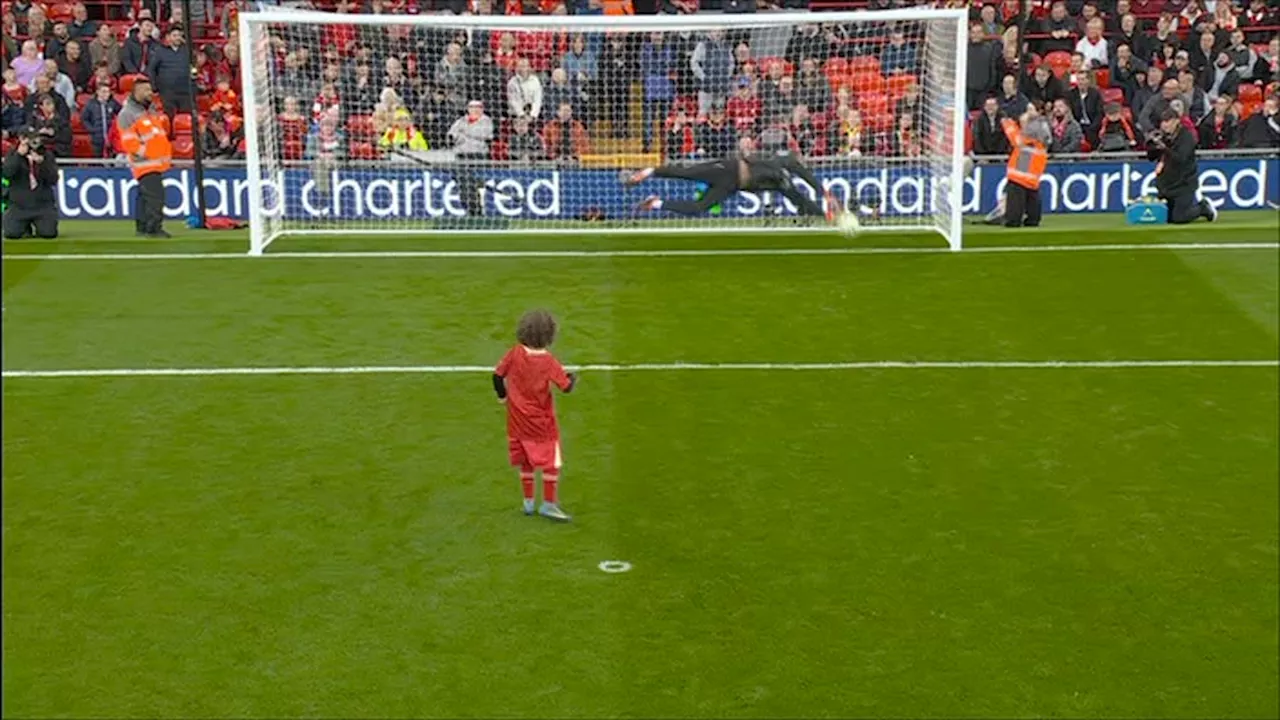 Ex-Liverpool goalkeeper jokingly booed by crowd as he denies boy dream Anfield goal...