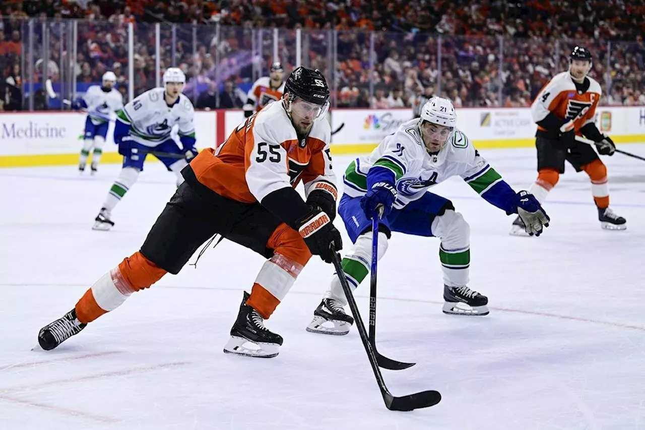 Lankinen stops 26 shots, Vancouver Canucks blank Flyers 3-0