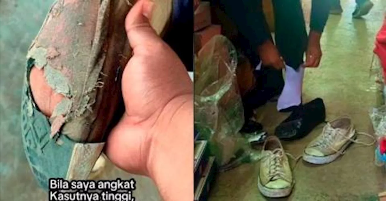 Teacher in Sabah helps buy new shoes, socks for student