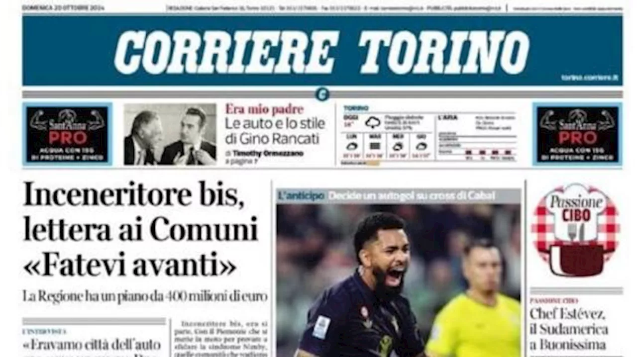 Allo Stadium decide un autogol, Corriere di Torino: 'Juve, che fatica per battere la Lazio'