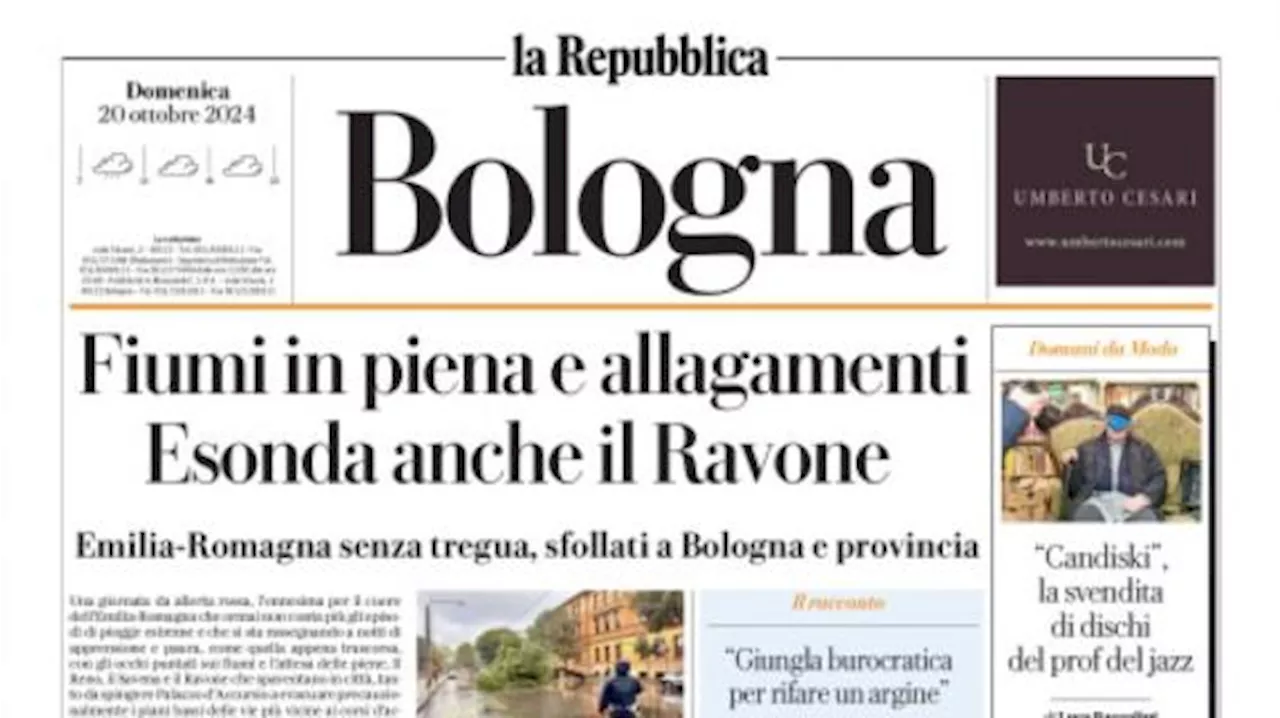 La Repubblica (ed. Bologna): 'Il Bologna si fa rimontare, triste pari col Genoa'