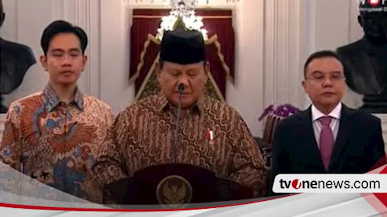 Inilah Nama-nama Menteri Kabinet Merah Putih Prabowo Subianto