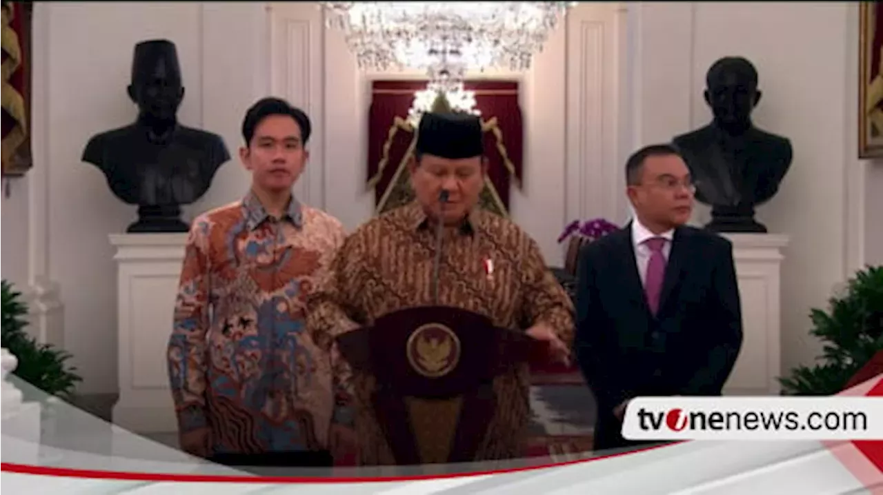 Presiden Prabowo Umumkan Kabinet Merah Putih, Tim Ekonomi Dipimpin Oleh ...