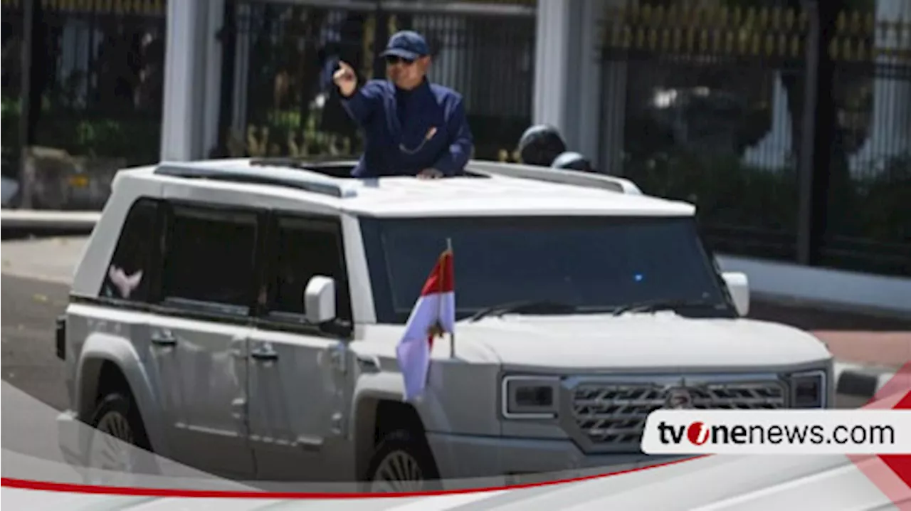 Tampil Perdana Jadi Presiden, Prabowo Pakai Mobil Karya Anak Bangsa MV3 Garuda, Pindad: Kami Terharu