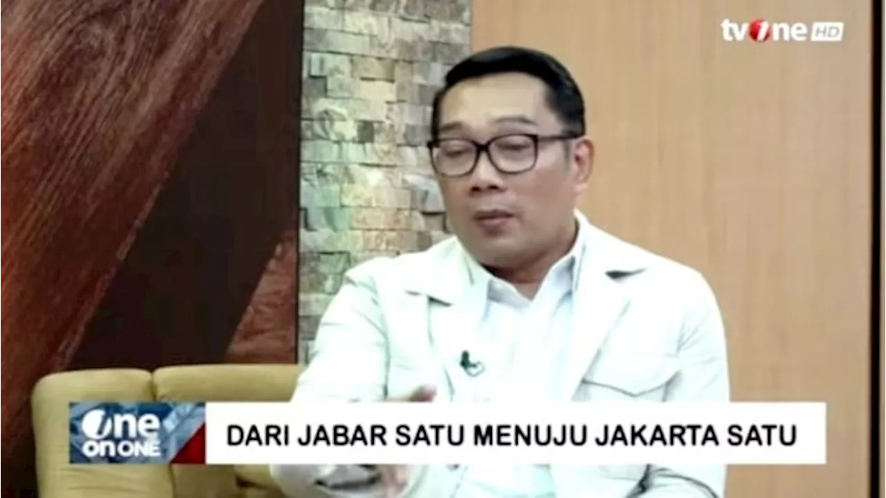 Ridwan Kamil Blak-blakan Konsep Perencanaan Kota untuk Jakarta, Simak Detilnya!