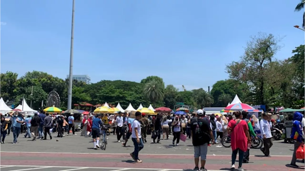 Suasana Terkini Pesta Rakyat di Area Patung Kuda Jakarta, Bakal Ada RAN hingga Pertunjukan Angklung