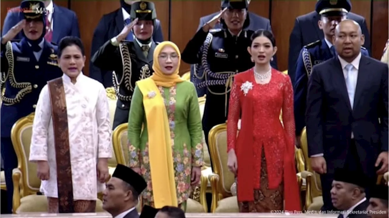 Tampilan Istri Wakil Presiden Selvi Ananda Kenakan Kebaya Merah Curi Perhatian Penonton