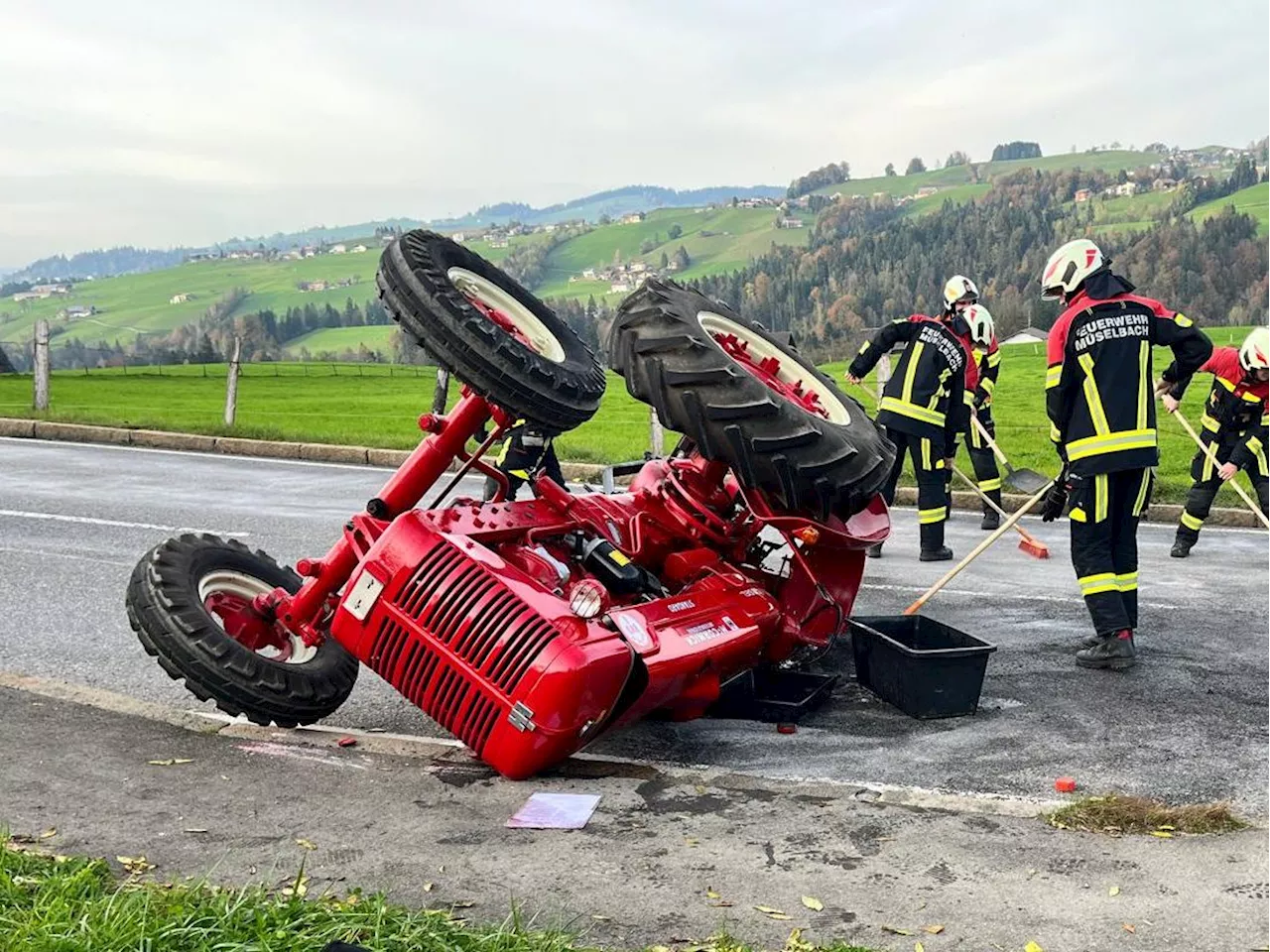 Traktor-Unfall in Alberschwende