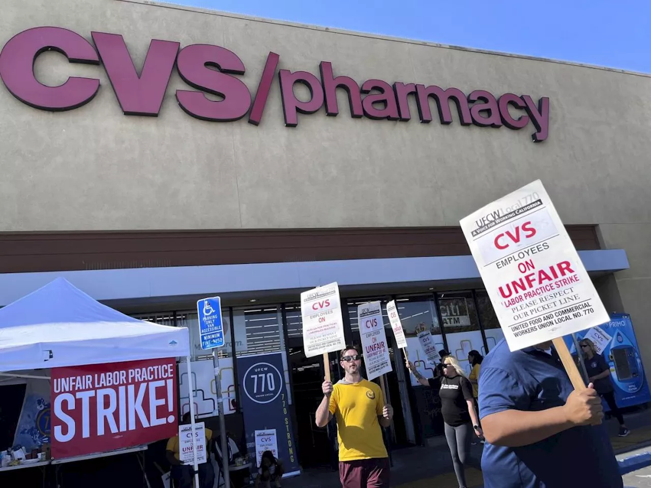 CVS Pharmacy Workers in Southern California Strike Over Pay, Benefits