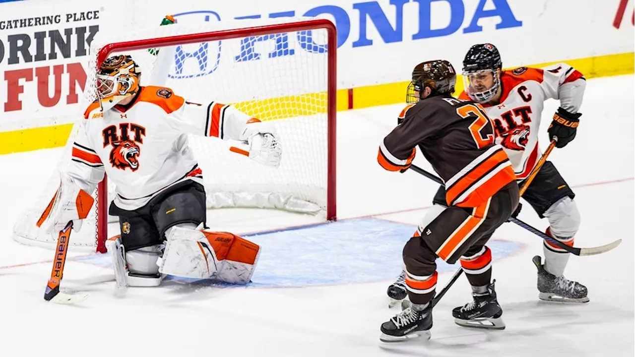 Krbecek shines in goal but RIT loses Brick City game to Bowling Green in OT