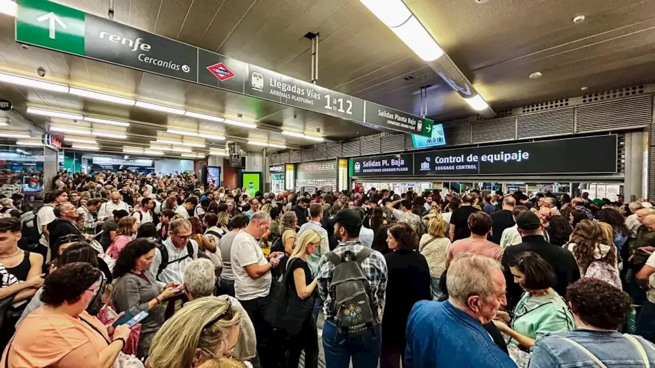 Incidencias de Renfe hoy, en directo; últimas noticias del caos ferroviario en Atocha y Chamartín