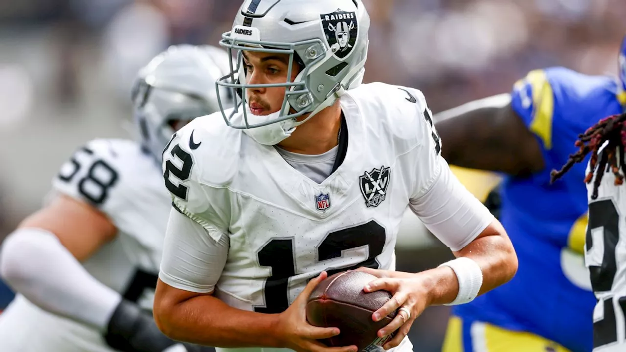 Sources: Raiders QB Aidan O'Connell expected to miss 4-6 weeks