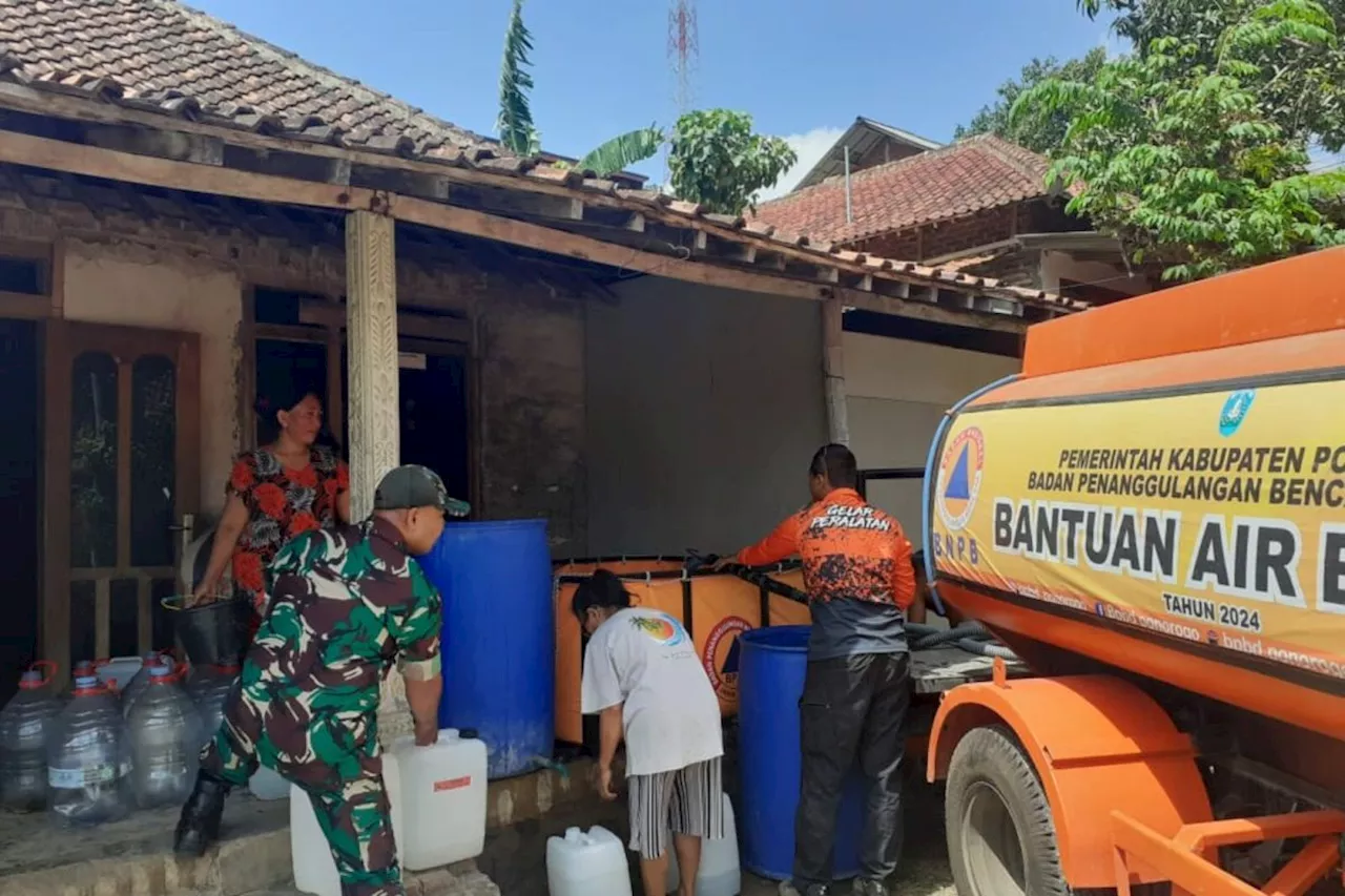 BPBD Ponorogo salurkan 1,2 juta liter air bersih tangani kekeringan