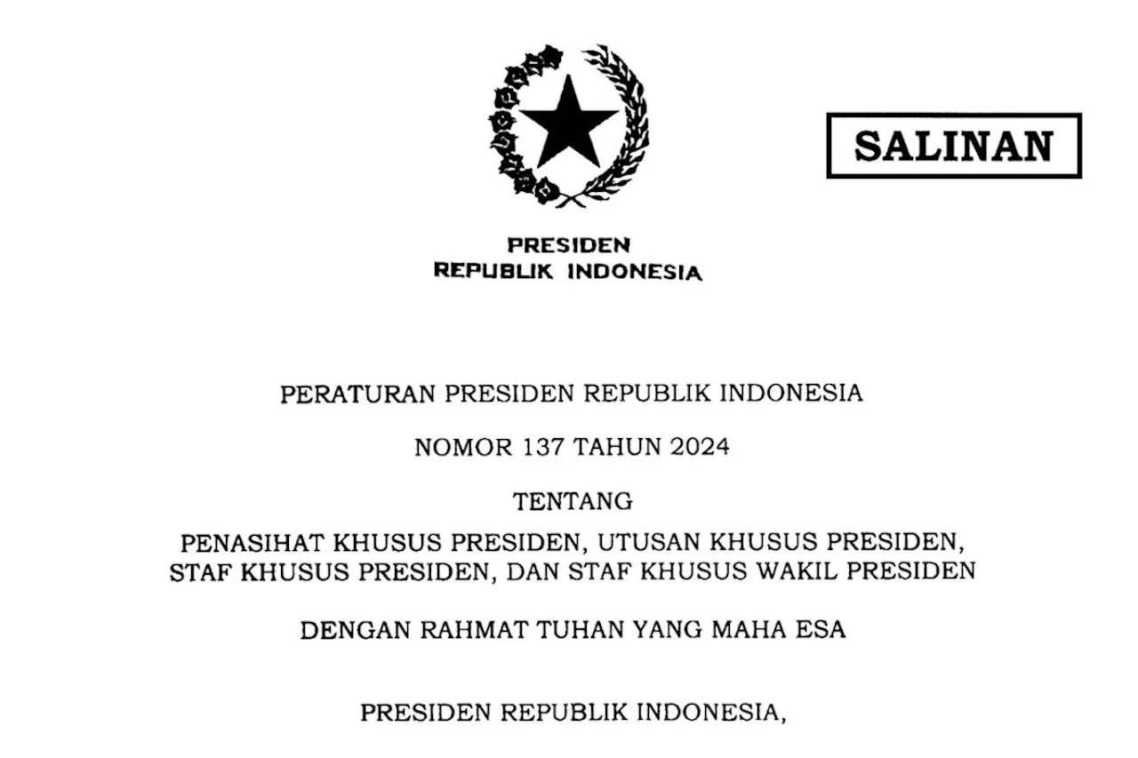 Jokowi tetapkan Perpres keberadaan penasihat hingga utusan Presiden