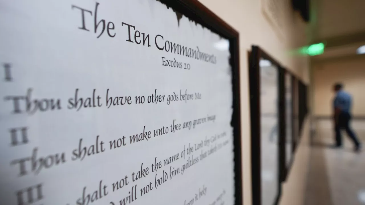 Judge will hear arguments to block Louisiana's Ten Commandments display requirement in schools