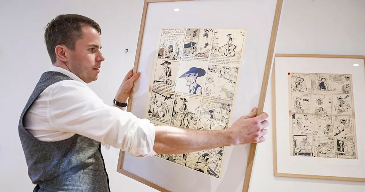 Ausstellung vor der Versteigerung zeigt Originale von Lucky Luke