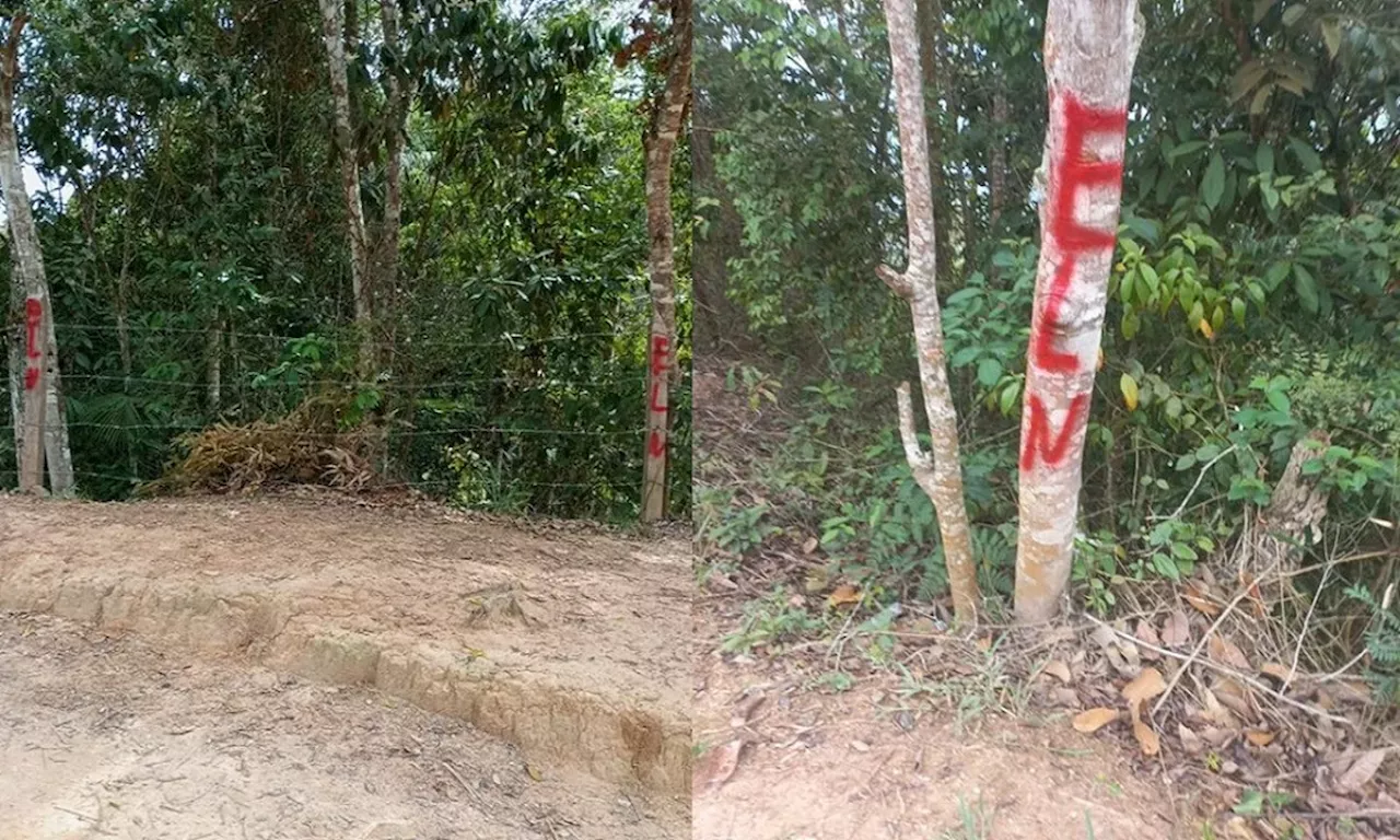 Investigan si hay presencia del ELN en Rionegro, Santander, por aparición de grafitis