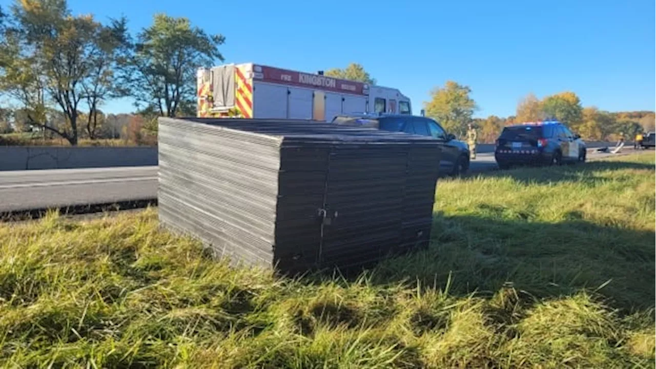 Montreal man charged after homemade trailer spills cattle on Highway 401