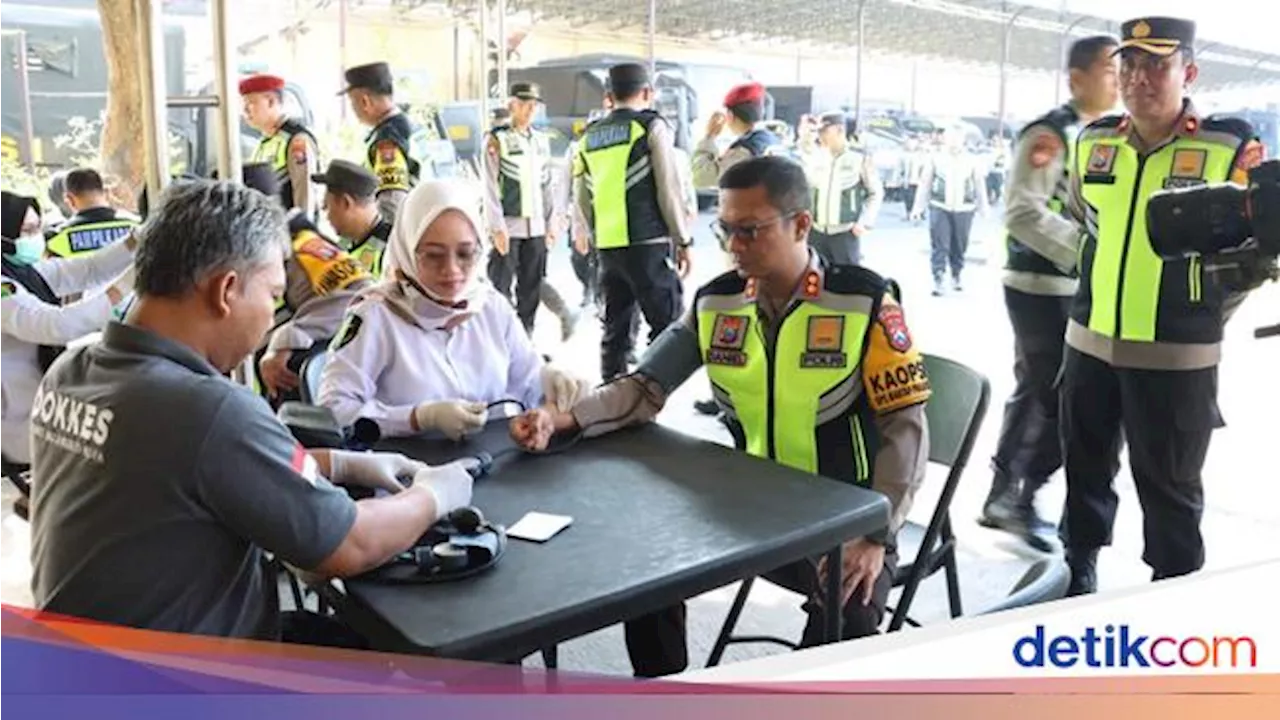 411 Personel Polres Mojokerto Kota Periksa Kesehatan Jelang Pilkada