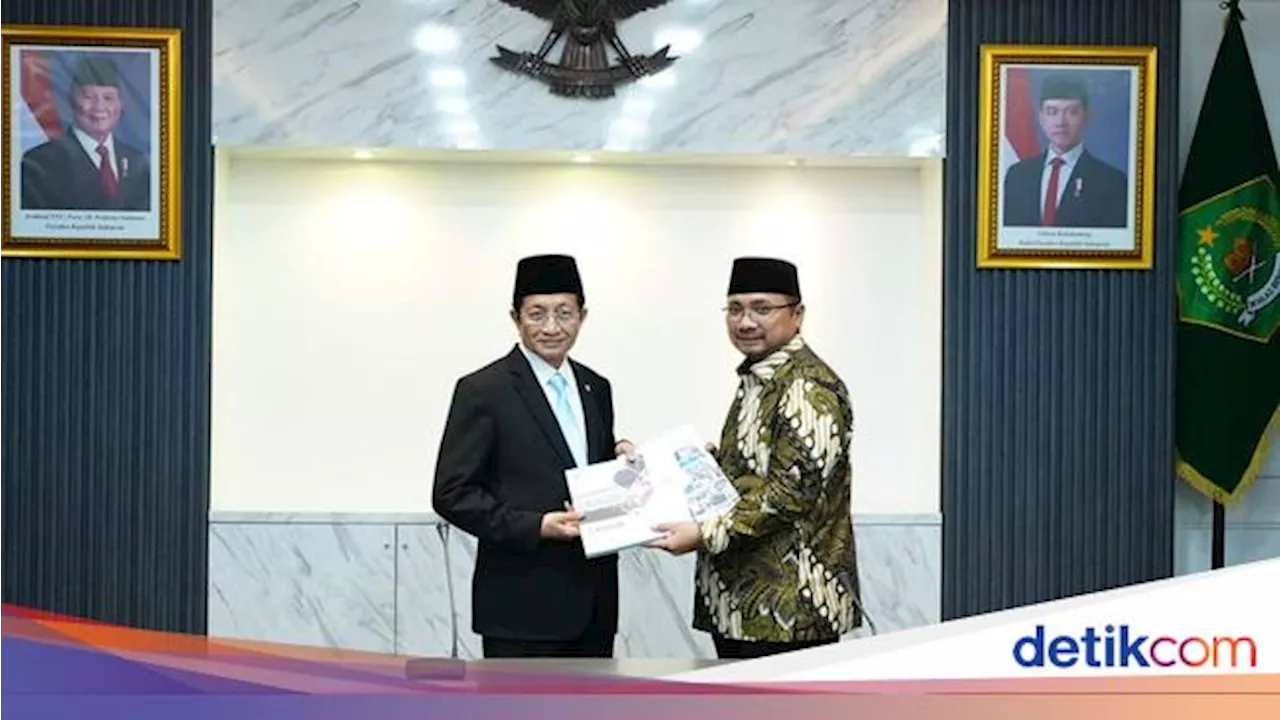 Sertijab Menag, Gus Yaqut dan Nasaruddin Umar Saling Beri Apresiasi