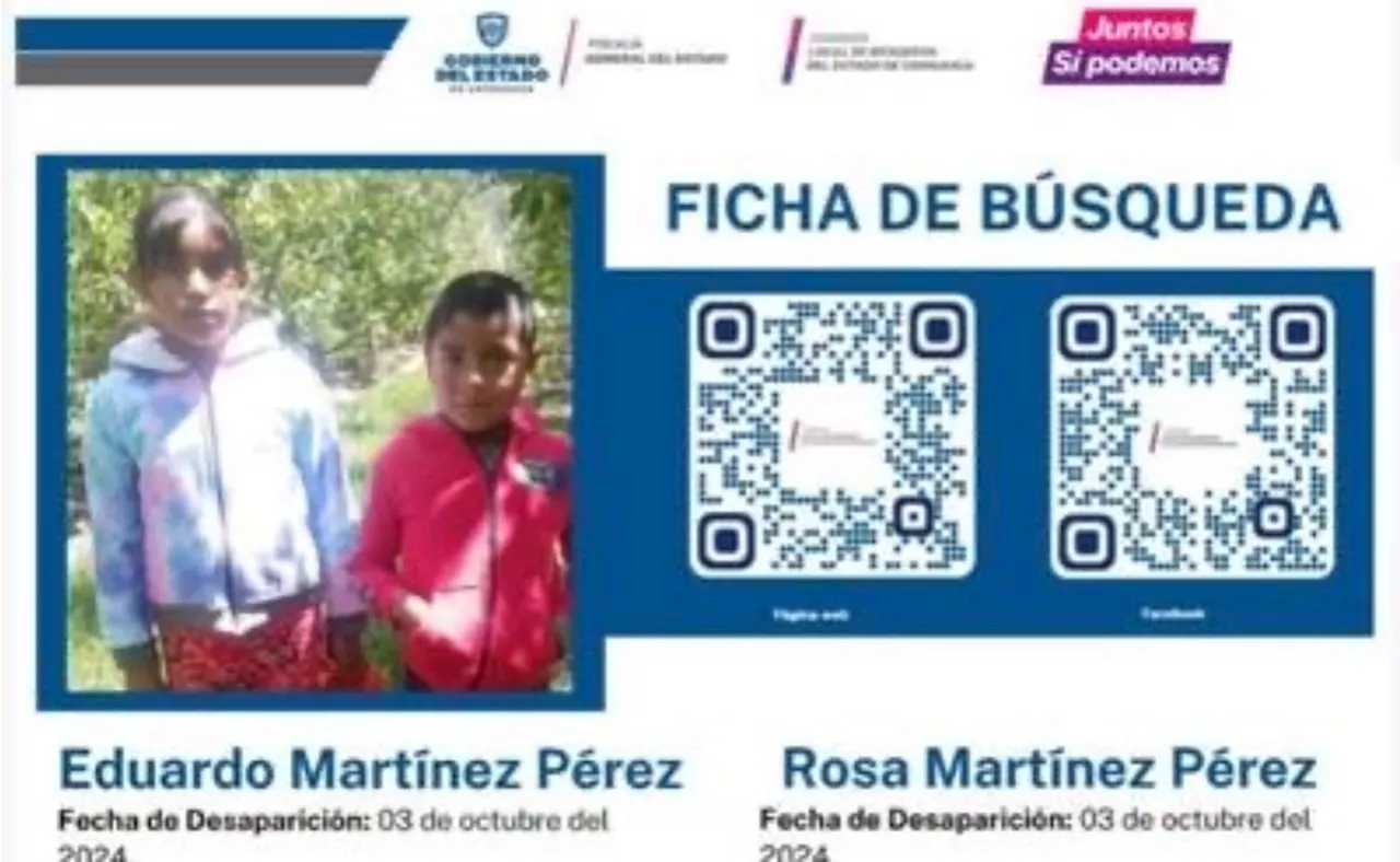 Buscan a dos hermanos de 6 y 10 años desaparecidos en Chihuahua; autoridades implementan operativo