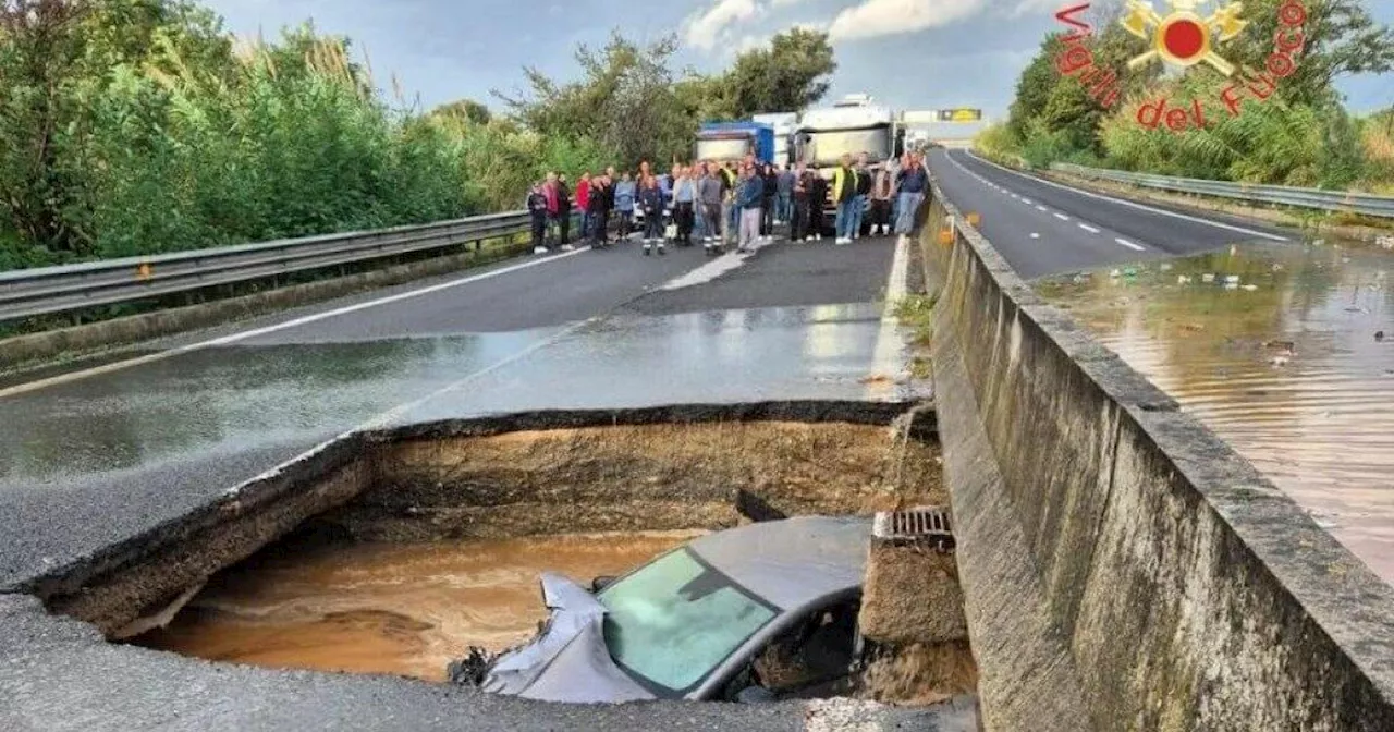 Frane e interruzioni in Calabria per le piogge, isolato il comune di Maida