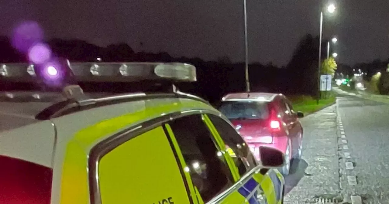 Driver caught on M73 driving 'four times over limit' with young child in car