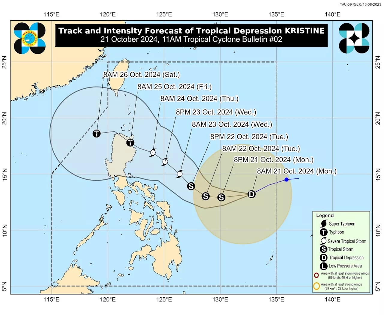 15 areas under Signal No. 1 as Kristine maintains strength —PAGASA