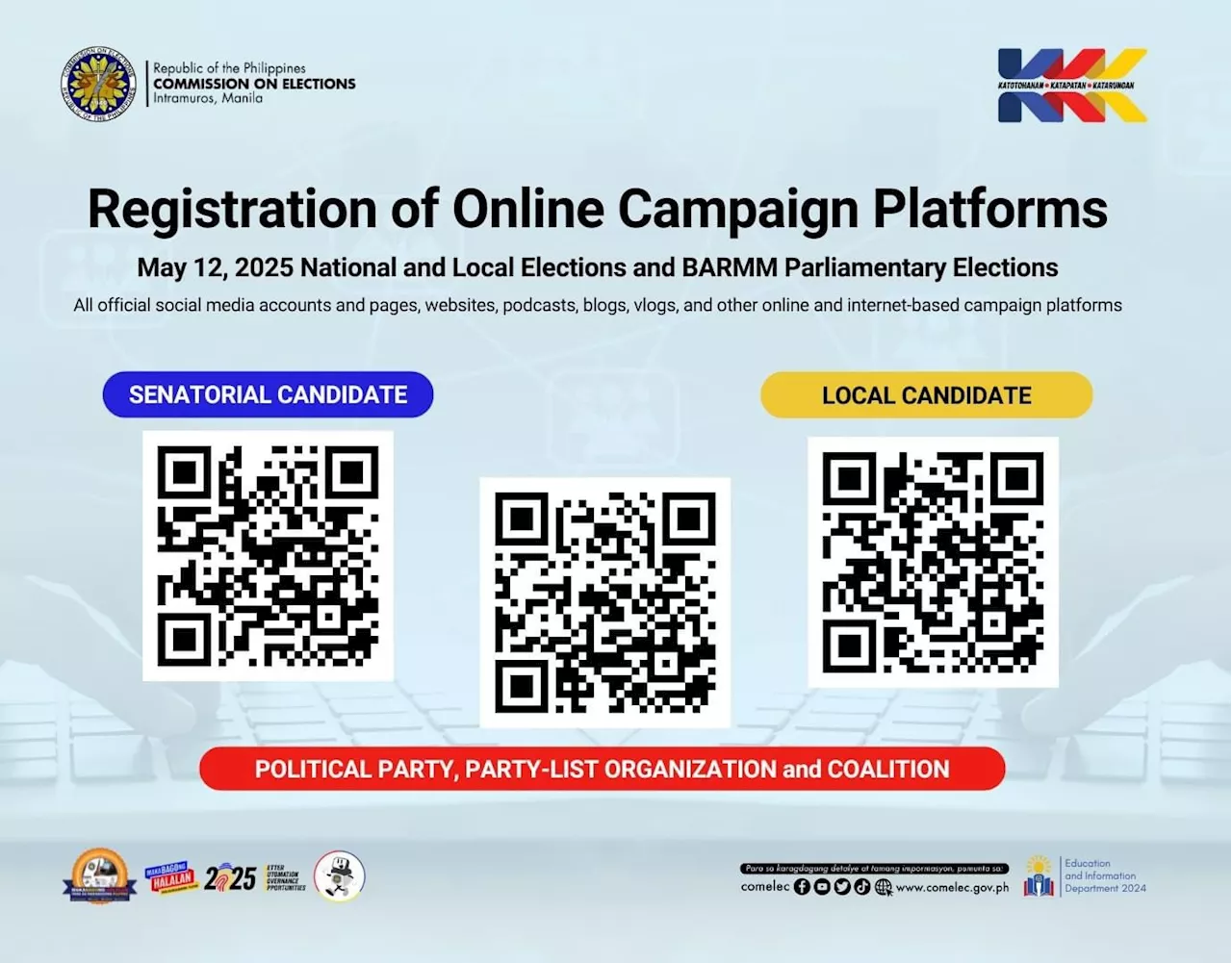 62 aspirants register socmed accounts ahead of Eleksyon 2025 — Comelec