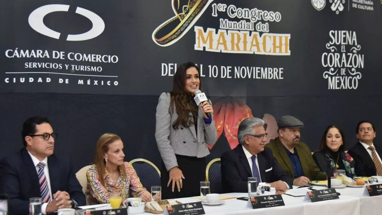 Alessandra Rojo de la Vega promueve el Primer Congreso Mundial del Mariachi