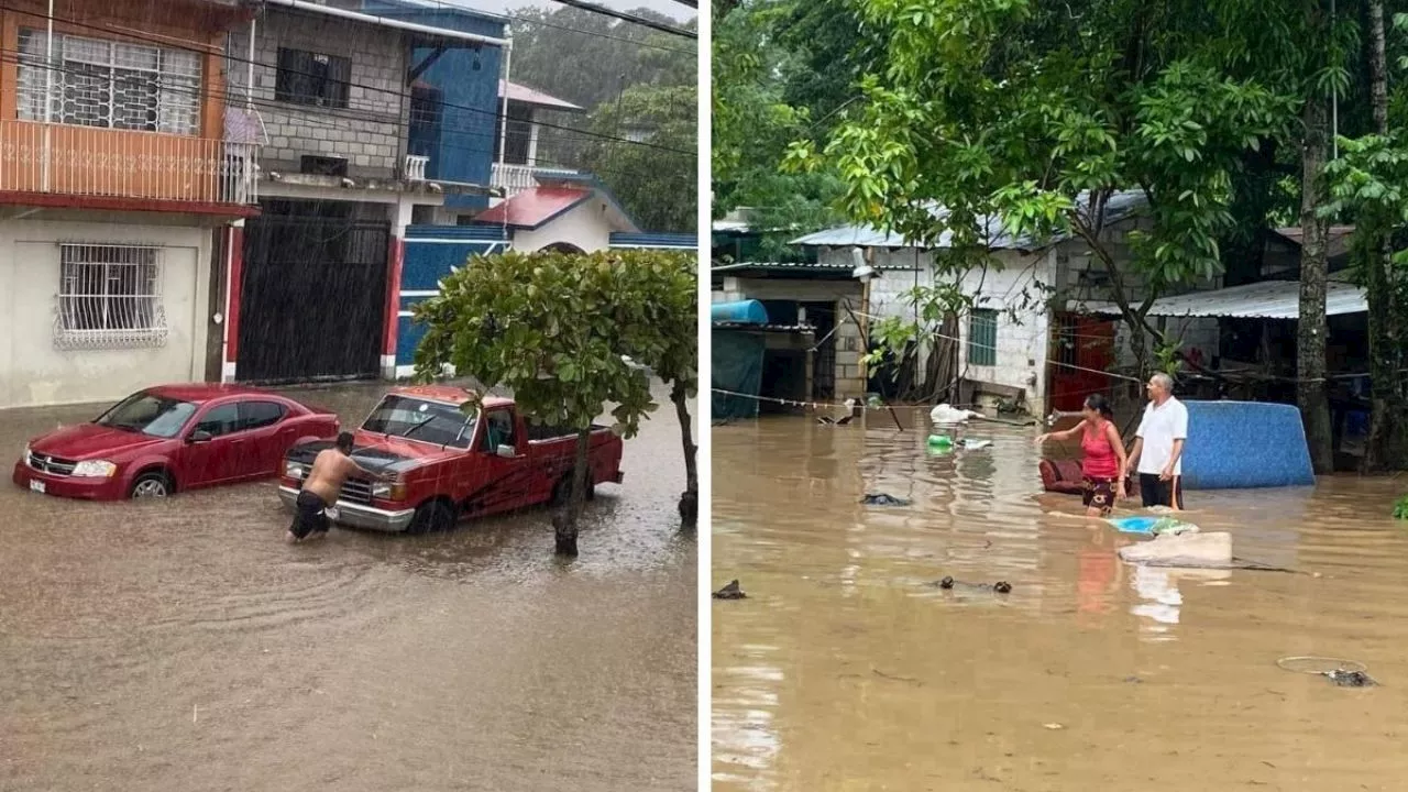 'Nadine' deja lluvias torrenciales e inundaciones en el Istmo de Tehuantepec